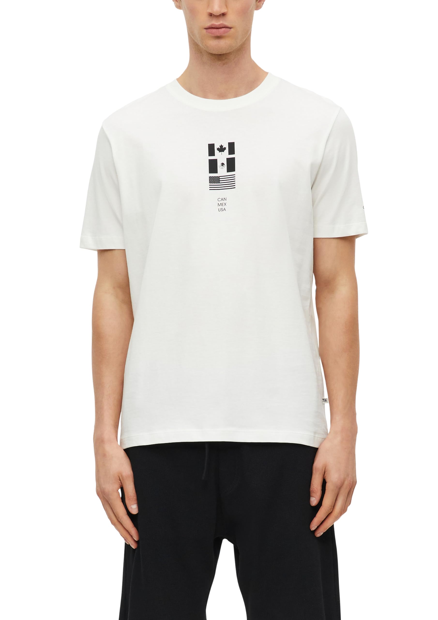 s.Oliver Men's 2178217 T-Shirt (Pack of 1), White, XL