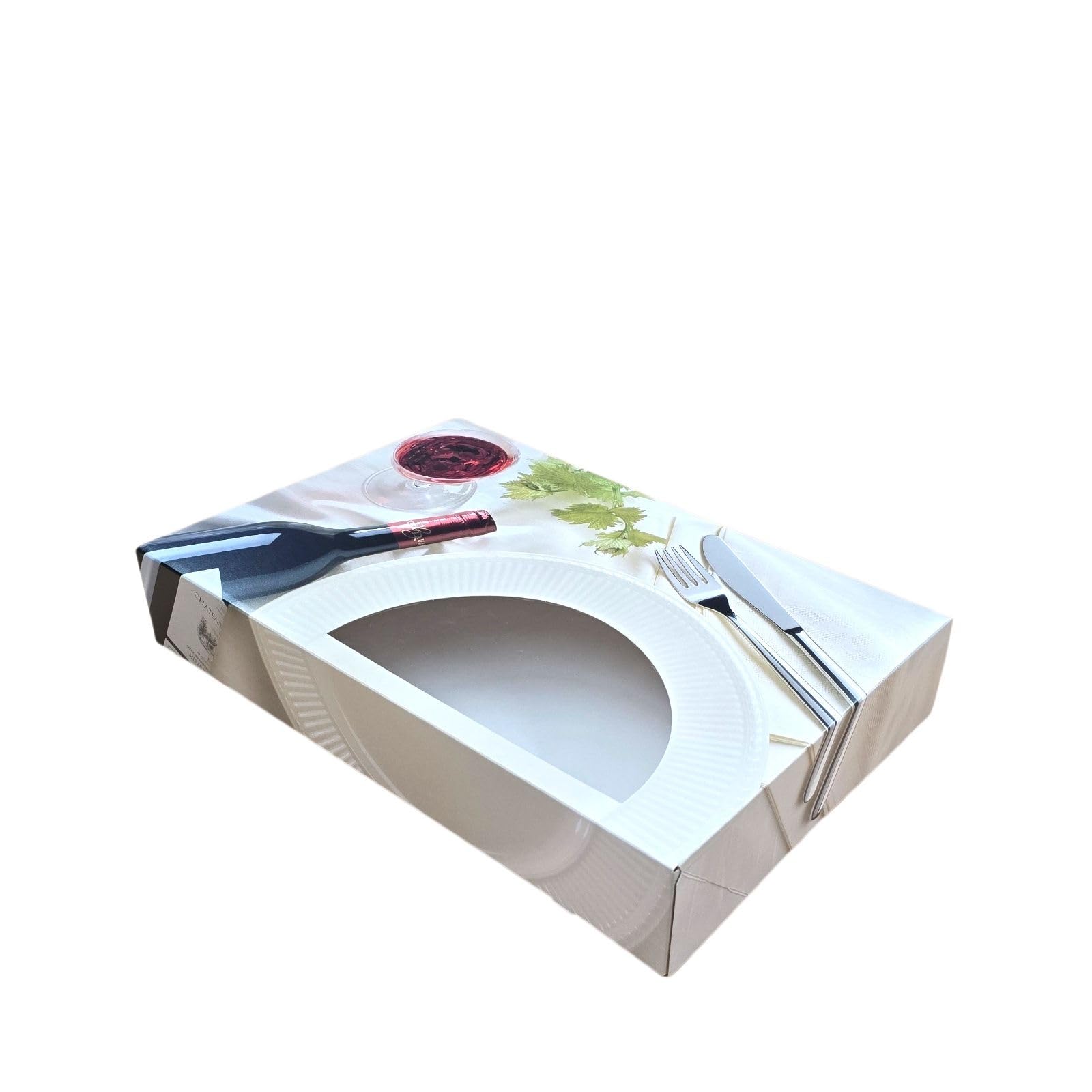 Pro DP 40 Schaukartons Partykartons Transportkartons Catering Kartons 54x36x8cm 1-teilig Neutralmotiv mit Sichtfenster für Partyplatten