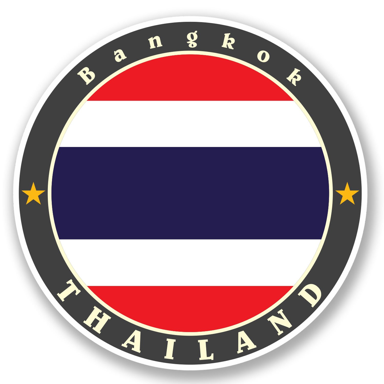 2 x Bangkok Thailand Sticker Car Bike Bike Laptop Travel Luggage Thai Gift #5636 (10cm x 10cm)