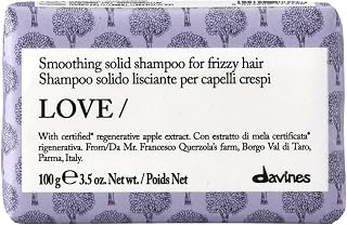 Davines Love Smooth massivt schampo 100 gr/anti-frizz massivt schampo för frissigt hår