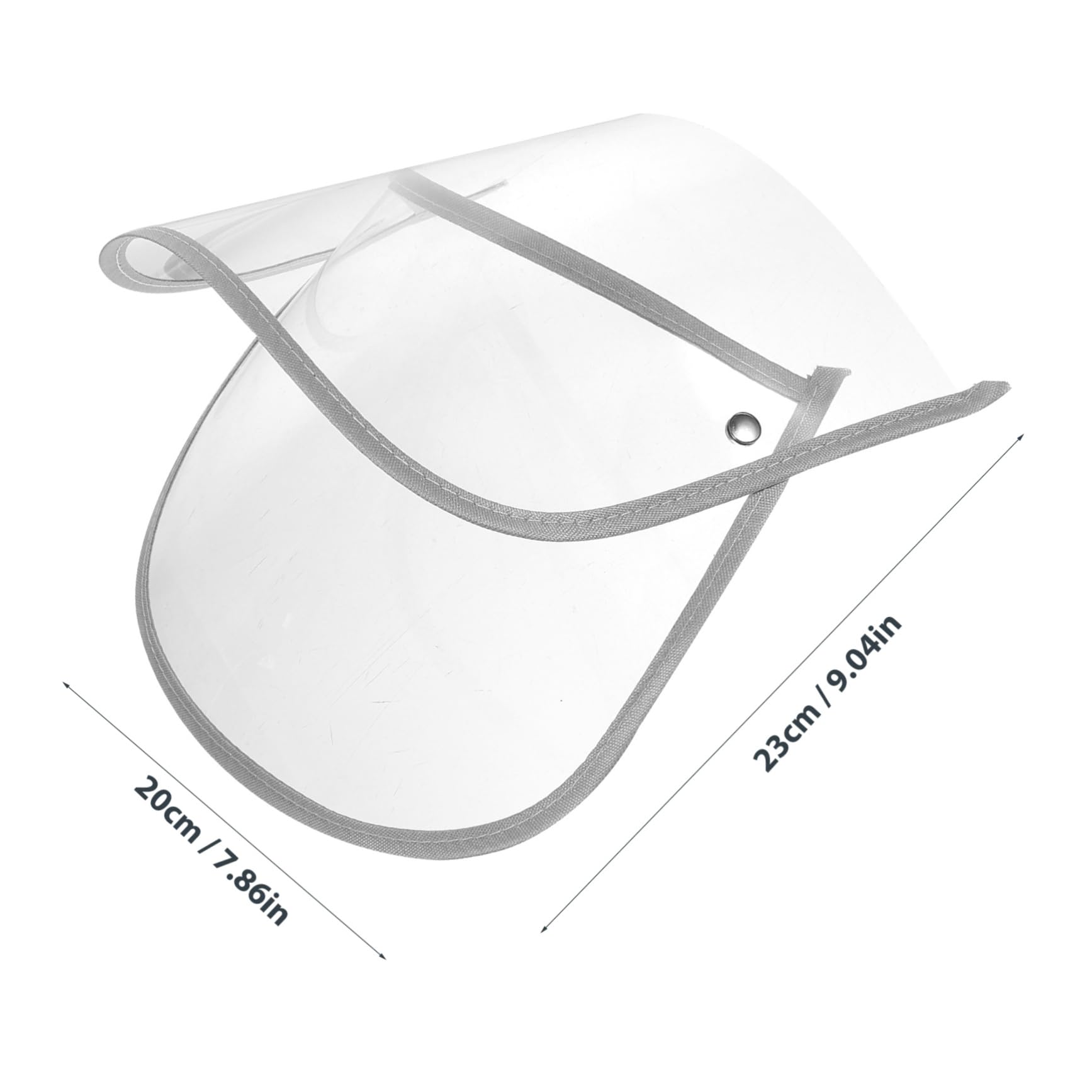 minkissy Raincoat Hat Brim Waterproof Rain Poncho Accessory for Face Protection