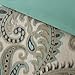 Ink+Ivy Mira Duvet Cover King Size - Teal , Paisley Duvet Cover Set – 3 Piece – 100% Cotton Light Weight Bed Comforter Covers
