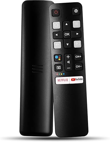 RC802V Control remoto de voz Rplacement Compatible con todos los TCL Android 4K UHD Smart TV