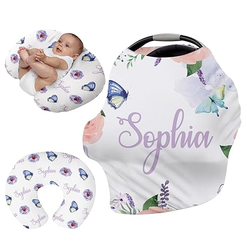 Asiento de automóvil personalizado para padres primerizos  Funda de asiento de coche para bebé, funda de lactancia materna, almohadilla multifunción