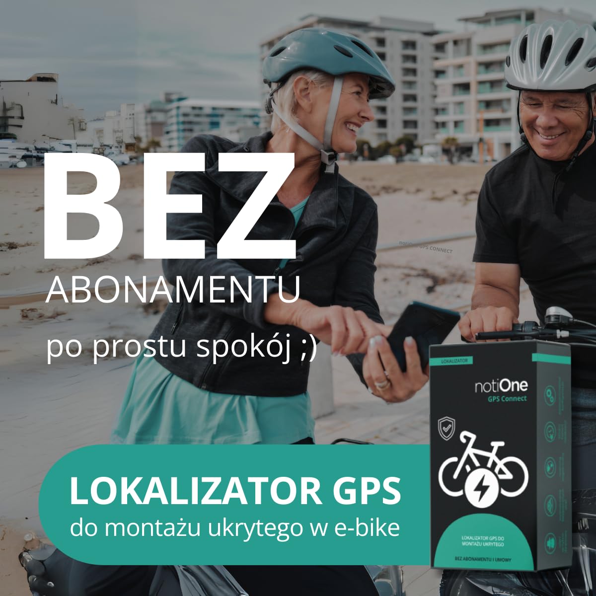 Lokalizator GPS do roweru elektrycznego, kompatybilny z silnikiem elektrycznym YAMAHA | alarm antykradzieżowy, GPS bez umowy, wyprodukowano w Europie