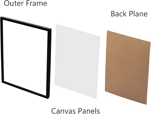 Miniatura 4 de Portarretratos de 12 x 16 pulgadas, compatible con fotos o pósteres de 12 x 16 pulgadas sin paspartú, para arte, fotos o pósteres, marco negro con