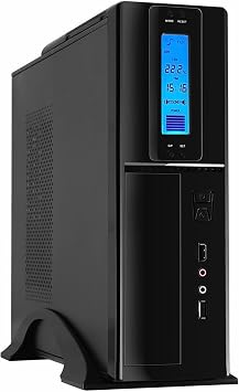 Frisby Fc-S6040B Slim Tower Case, 2 X Usb Port, 1 X Audio Set, Black