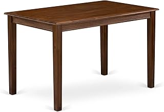 East West Furniture YAT-AWA-T Yarmouth Rectangle Modern Dining Table, 30x48 Inch, Walnut
