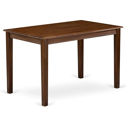 East West Furniture YAT-AWA-T Yarmouth Rectangle Modern Dining Table, 30x48 Inch, Walnut