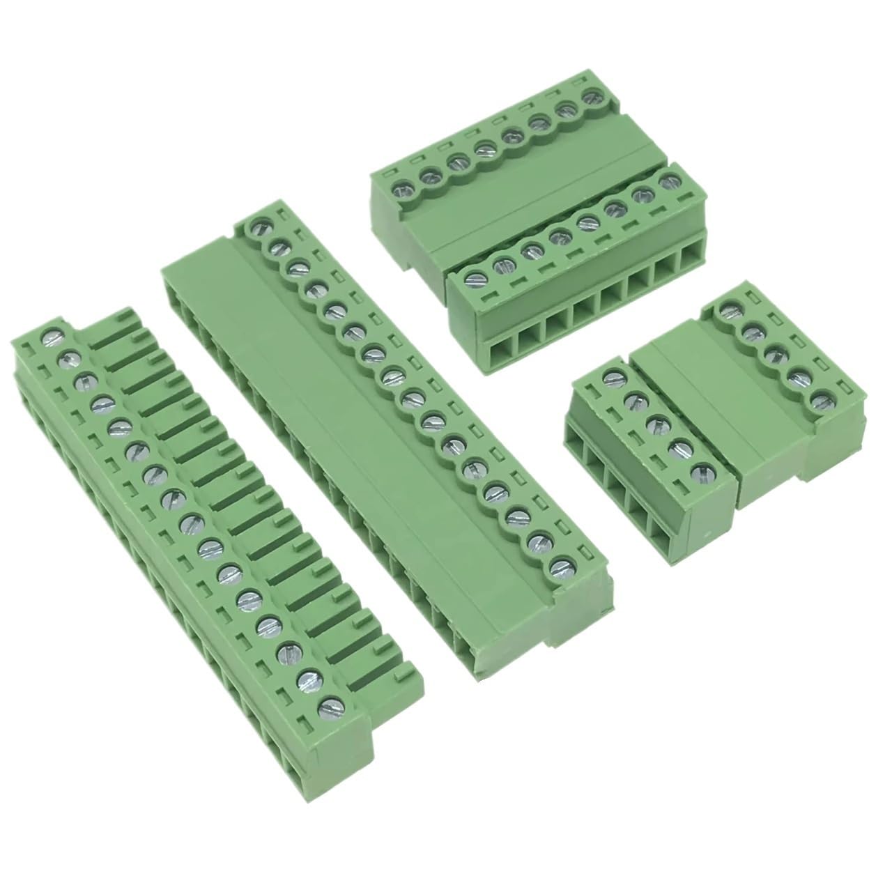 1 Juego de conector de bloque de terminales de tornillo sin soldadura tipo 15EDGRKM 3,81 MM tipo enchufable PCB bloque de terminales verde tipo 2edg(2P)