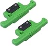 5 Wire Stripper Fiber Optic Ribbon Stripper Portable Longitudinal Safe Cable Splicing Tool for Cutting Crimping, 2pc Green