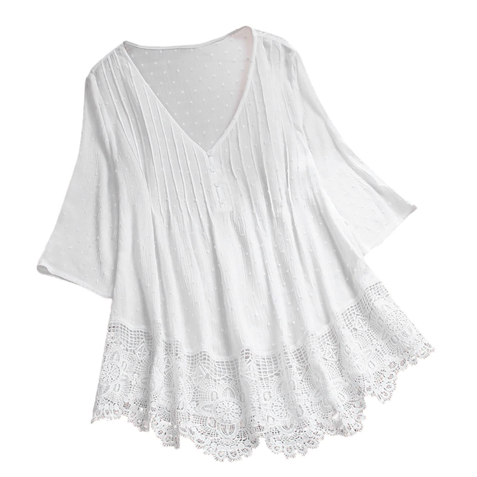 Genérico Camiseta Verde Mujer; Camisa Roja Mujer Camisa Mujer Elegante Ropa Mujer Elegante Blusa Mujer Elegante Blusas De Mujer Ropa Mujer Barata Blusas Blancas Elegantes Camisa 2#