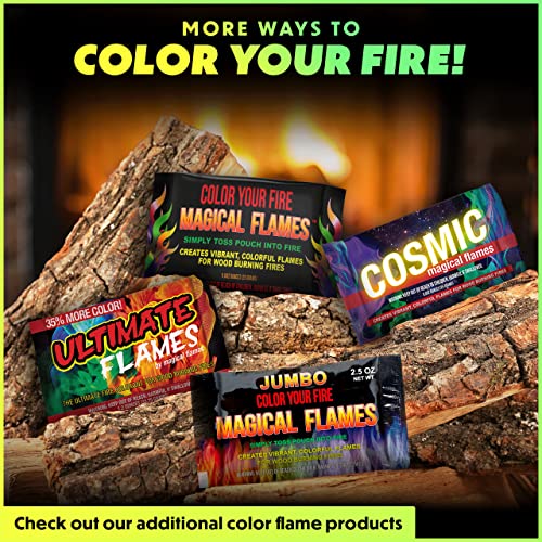 Magical Flames Ultimate Fire Color Changing Packets Fire Pit - Pack Of 12 Colorful Fire Packs - Campfire And Fire Pit Accessories For Outside - Magic Colored Flame For Camping, Bonfire, Outdoors #TOP7