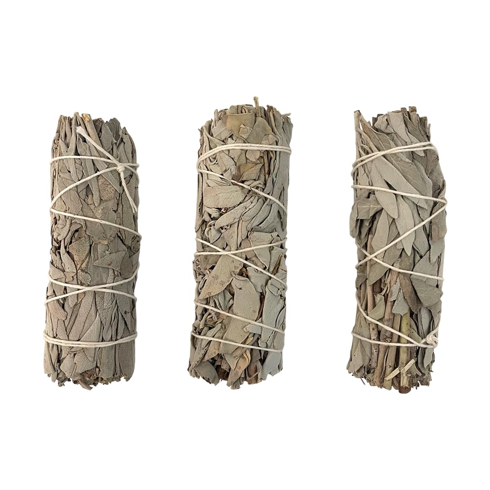 Smudge Stick, White Sage 4", Pack of 3