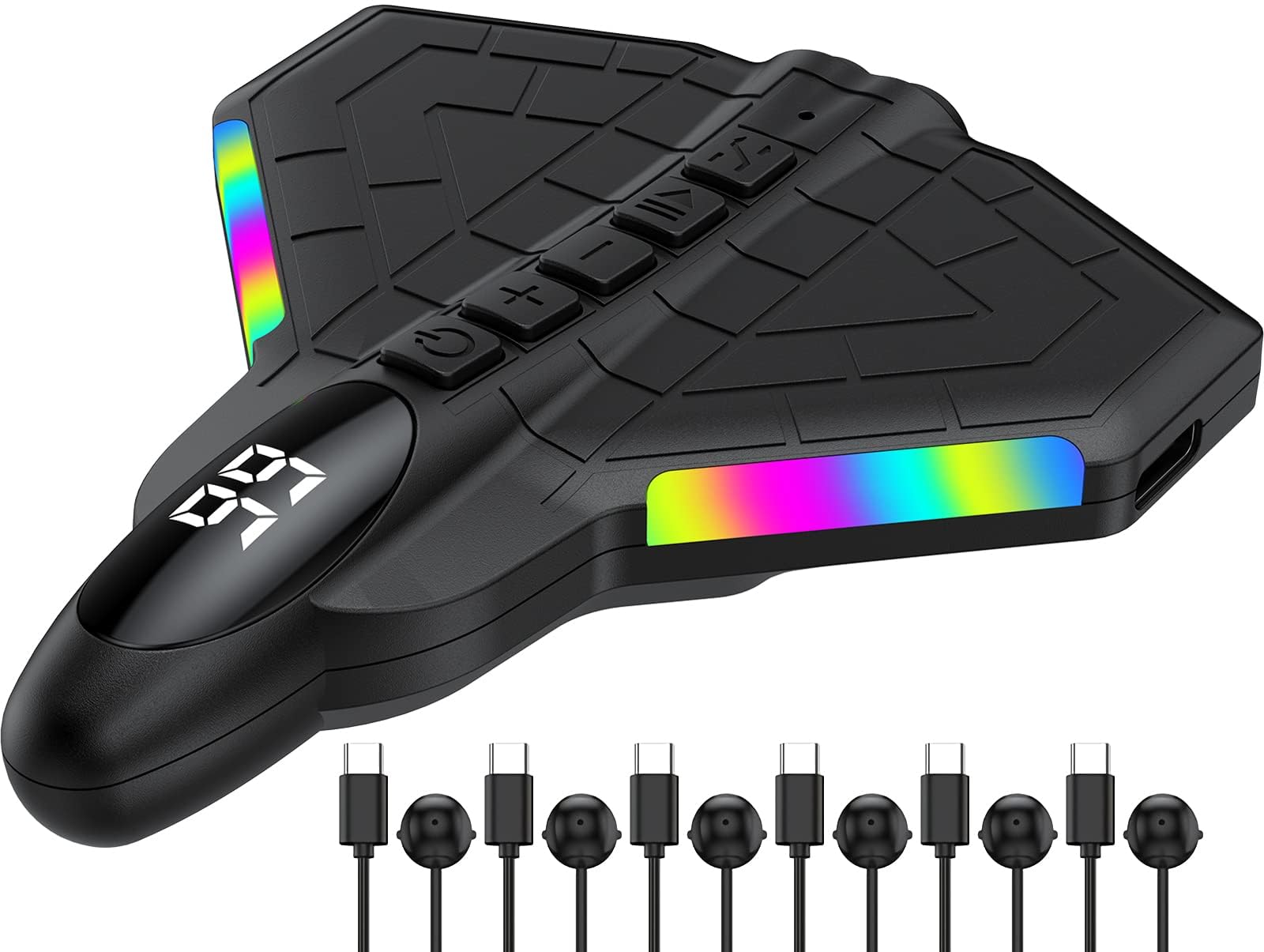 Azonee Auto Clicker with 6 Clicker Heads, , Screen Automatic Clicker Device, Use for Give a like in Apps, Gaming, Ticket Grabbing, Shopping, Live Streaming, Silent Adjustable Speed, Jet Model