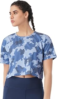 PUMP'D Athleisure Women's Boxy Top for Gym -Lightweight, Anti-Odor, UV Protect, Ultra Soft Seams Cropped Regular Fit |Wome... Price In India