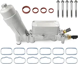 ZARDETO Aluminum Engine Oil Filter Housing and Cooler Kit (fits 3.6L Dodge Durango 2016-2018)