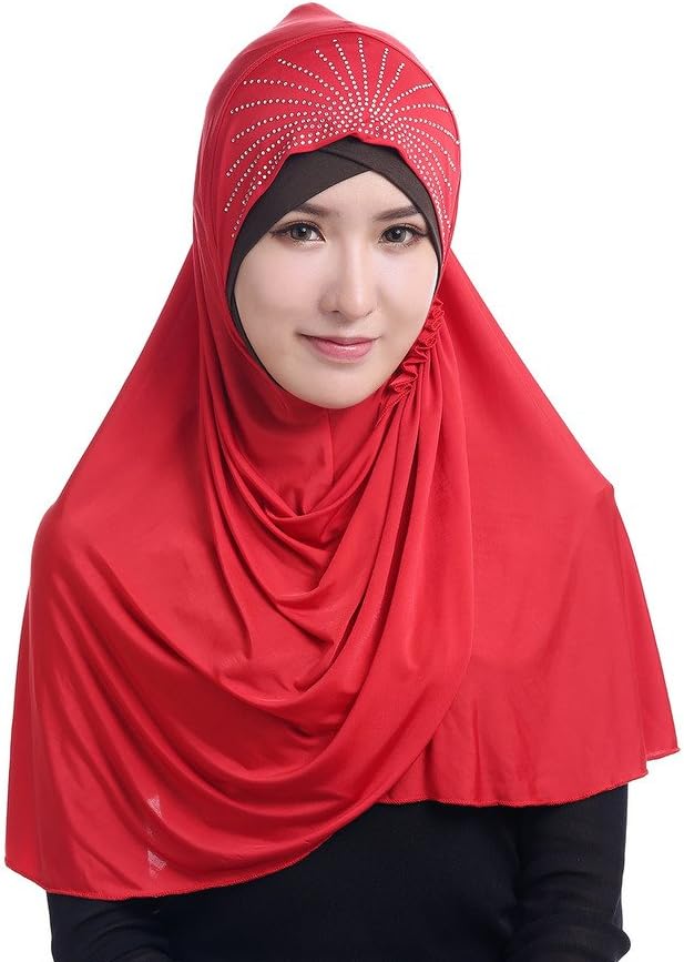 Hijab En Soie Glacée Pour Femme – Taille Unique 75x75 Cm, Léger Et Confortable