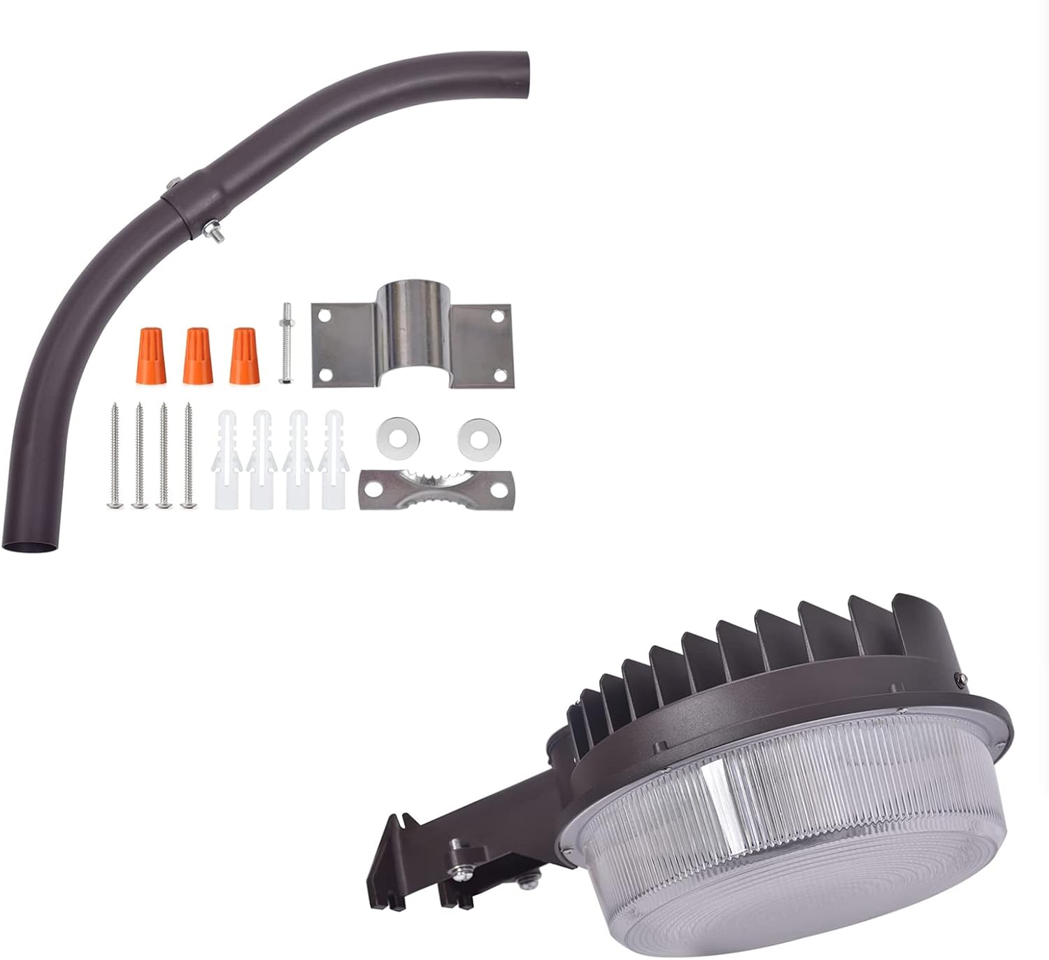 LED Barn Light Mount Arm and 120W LED Barn Light Dusk to Dawn