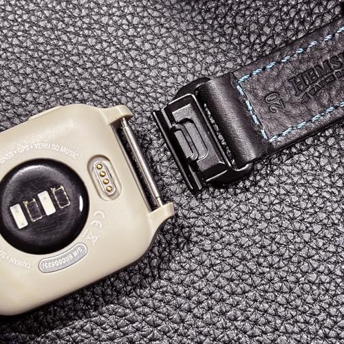 Correa de cuero para reloj compatible con Venu 45mm miniatura 6