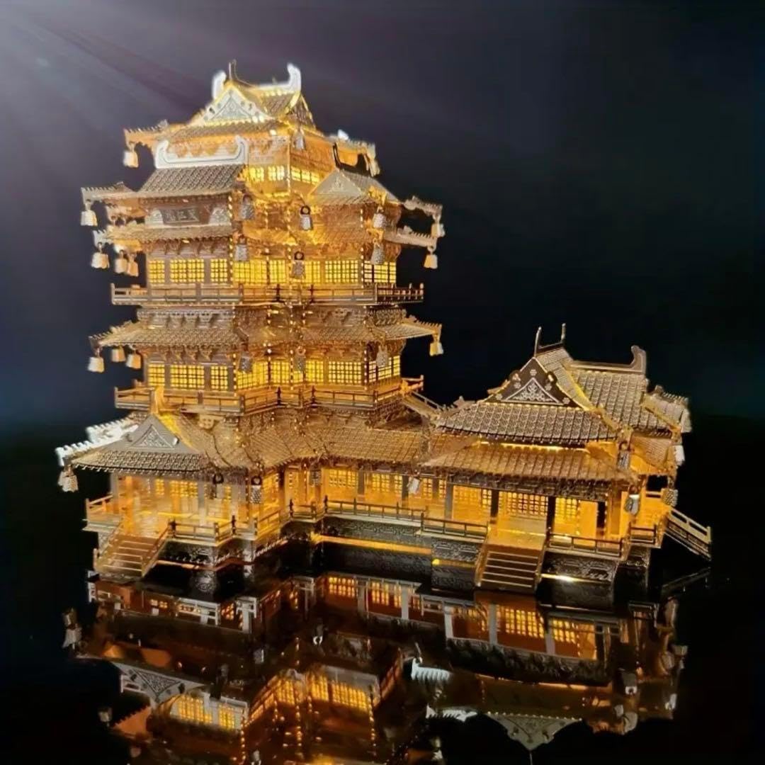 日本の伝統的な建物模型　金閣寺　小林工芸　完成品 日本の伝統的な建物模型 金閣寺 小林工芸 完成品 - メルカリ