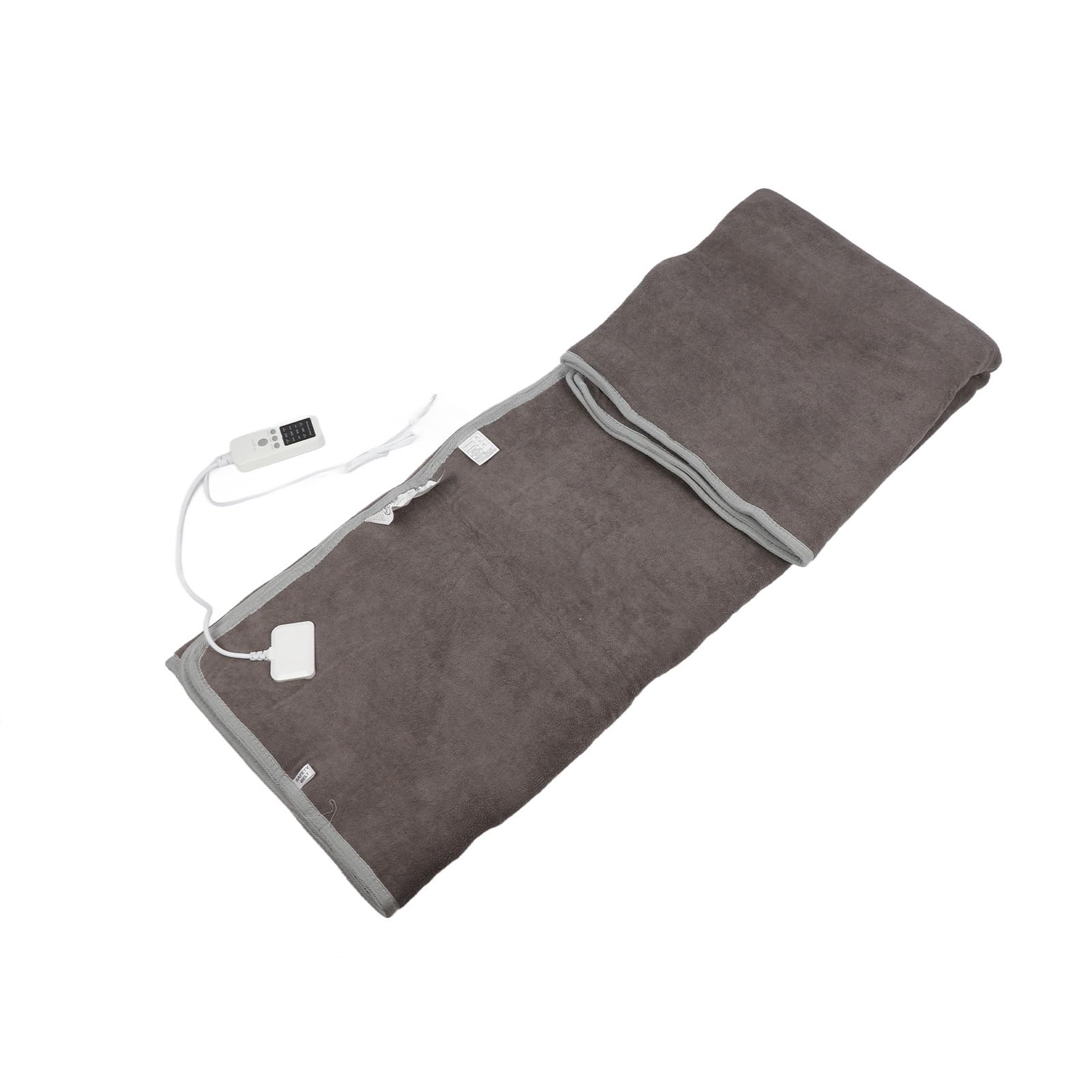 Coperta Elettrica a Riscaldamento Rapido Coperta Calda Grigia per Uso Domestico e in Dormitorio Tessuto a Maglia 60S Riscaldamento Rapido 1 Pezzo (F:180 * 200 cm)