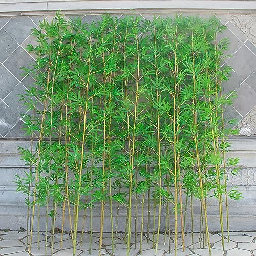 Plantes de bambou artificielles grandes tiges vertes pour terrasse et salon - 5