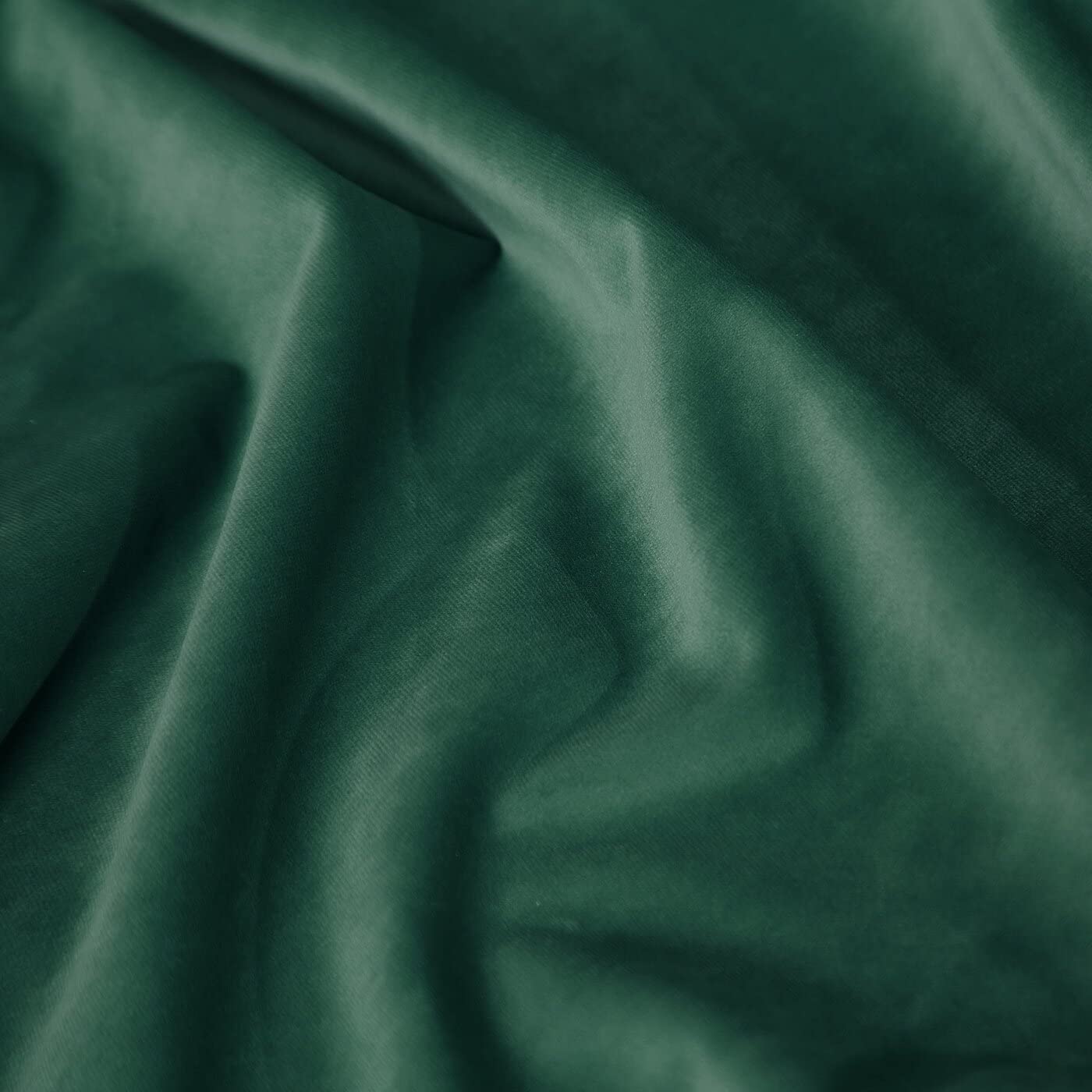 Eurofirany VILLA Tenda Oscurante Con Fettuccia Arricciatenda - Extra Lunga, Elegante, Tinta Unita per Soggiorno, Camera da Letto, Densità 290 g/m², 140x270 cm, Verde Scuro