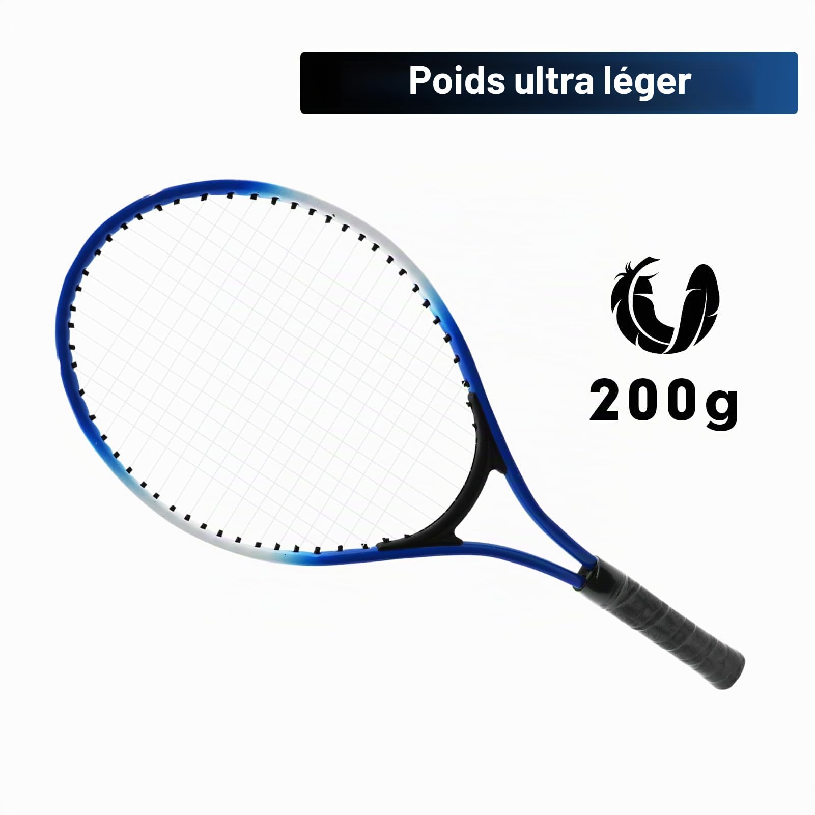 Lifup Raquettes de Tennis pour 2 Joueurs, pour Enfants de 5-9 Ans, Raquettes de Tennis avec Sac de Tennis