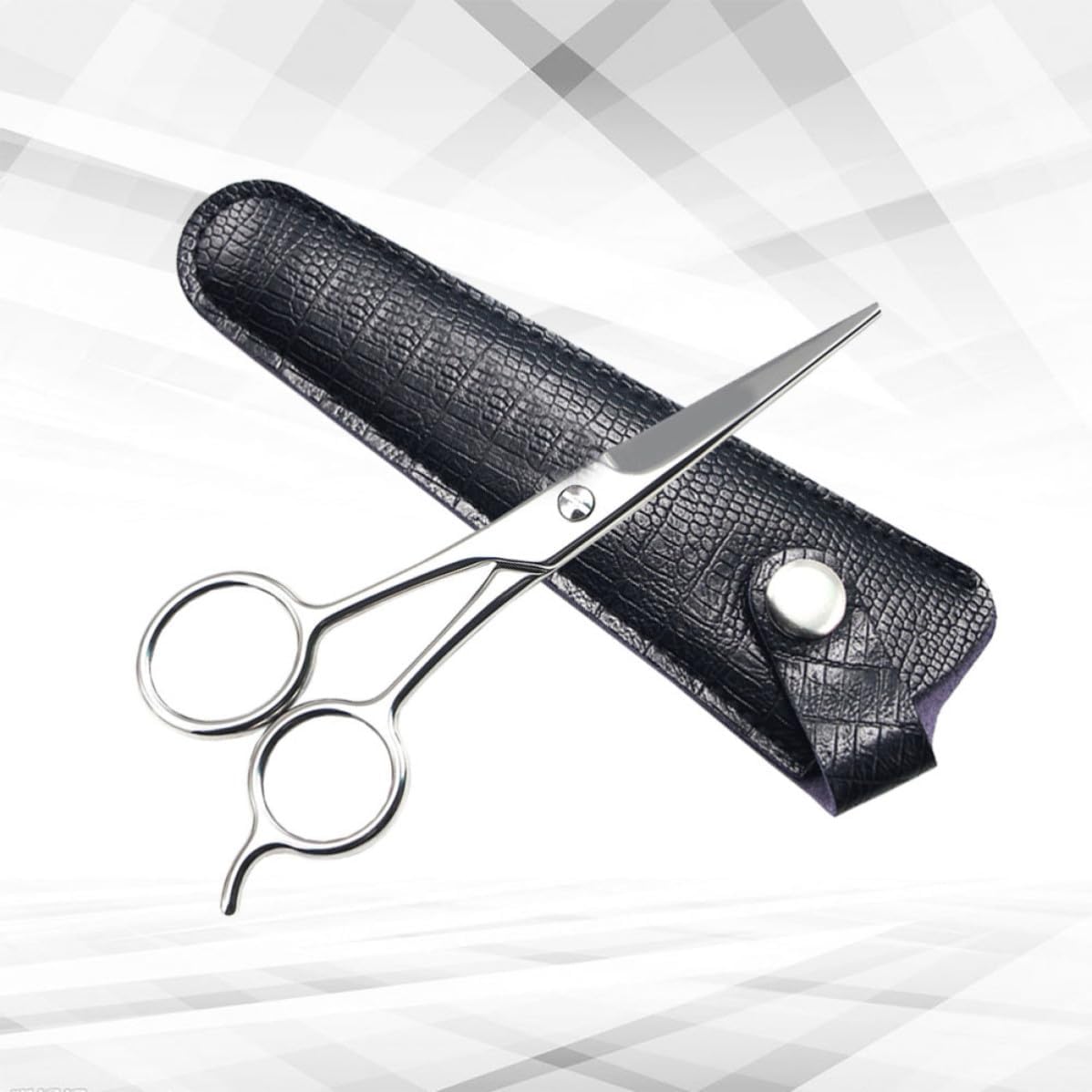 Facial Hair Scissors for Beard and Lip Hair Grooming Stainless Steel