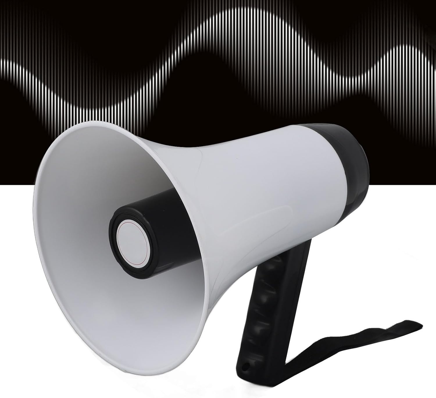 Portable Megaphone, Bullhorn 30W Power Megaphone Speaker 300S, Recording 500M Transmission Distance, 10 Hours Long Lasting Battery 1500mAh