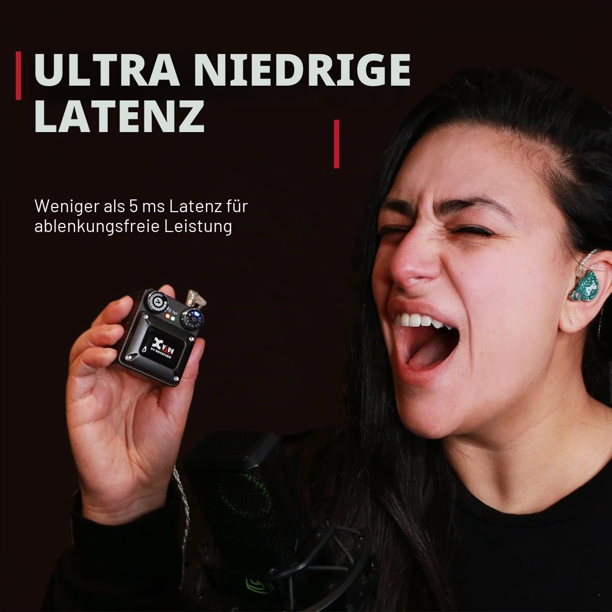 Xvive U4R Drahtloses In-Ear-Monitor System Nur Empfänger
