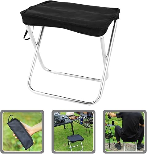 Miniatura 9 de Portable Folding Camping Stool Outdoor Foldable Bench Lightweight Small Portable Seat for Hiking Fishing Barbecue and Travel