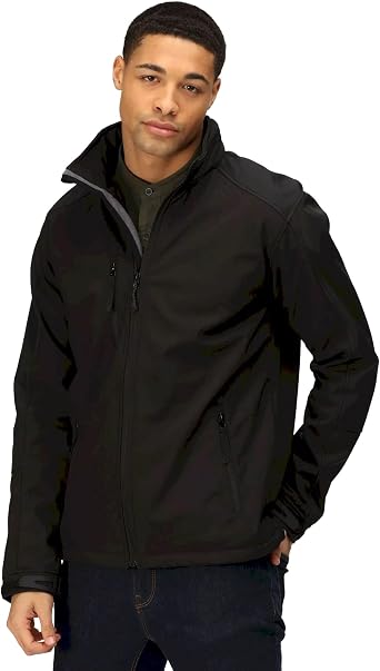 Regatta Mens Hydroforce 3-Layer Membrane Waterproof Breathable Softshell Jackets (S) (Navy/Black)