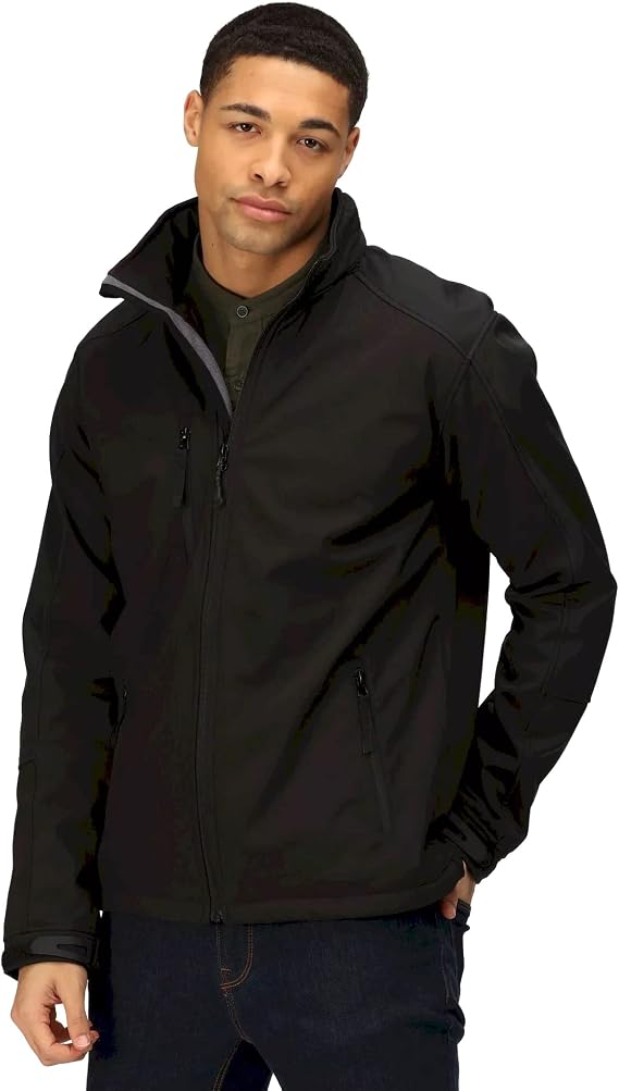 Regatta Mens Hydroforce 3-Layer Membrane Waterproof Breathable Softshell Jackets (S) (Navy/Black)