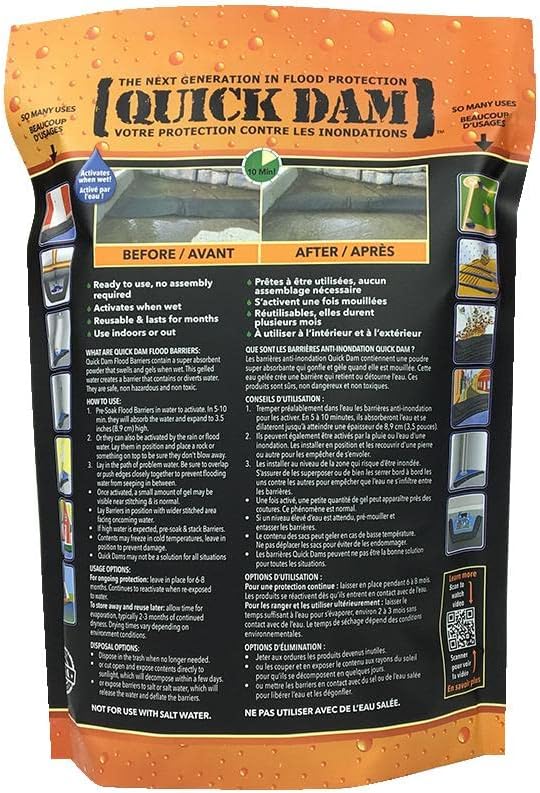 Quick Dam Flood Barrier - 6 x 5'