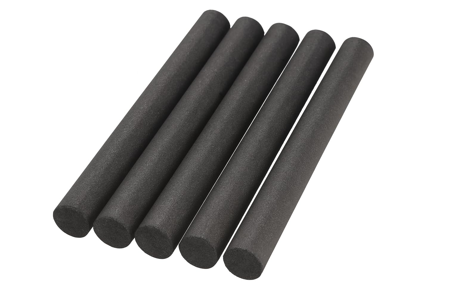 SWISSO 10mm 99.99% Pure Graphite Electrode Rods – 300mm Length (Pack of 5) – High-Temperature Resistant Cylindrical Electrodes for EDM, Metal Casting, Lab & Battery Projects