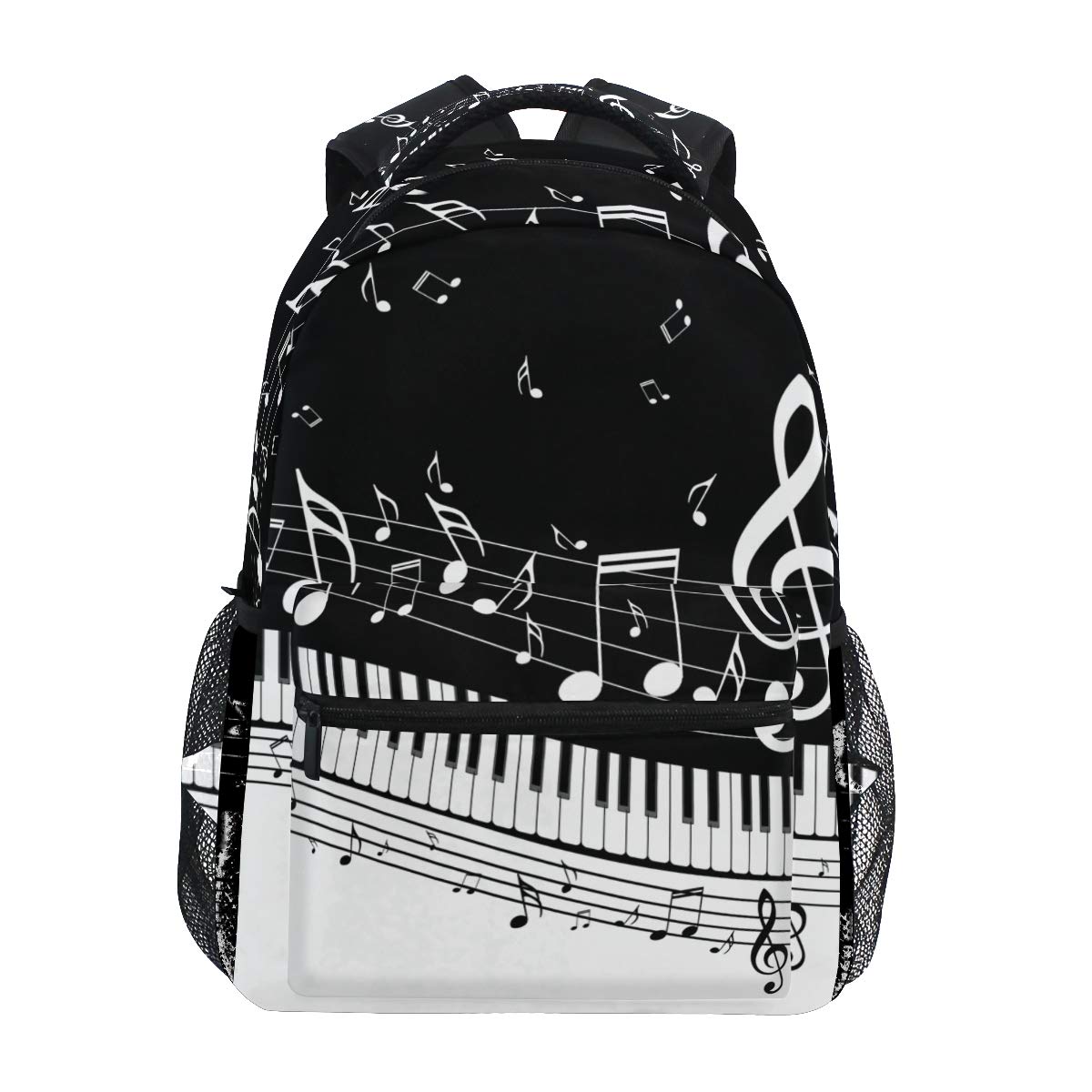 Rucksack, abstrakte Musik, Klaviernote, multifunktional, Tagesrucksack für Männer, Frauen, Jungen, Mädchen, Reisen, Wandern, Camping, Schule, Büchertasche