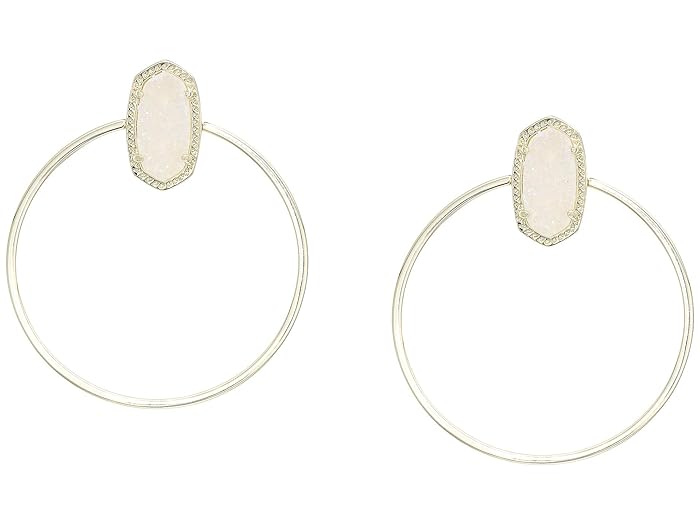 Kendra Scott  Mayra Open Frame Earrings (Gold Iridescent Drusy) Earring