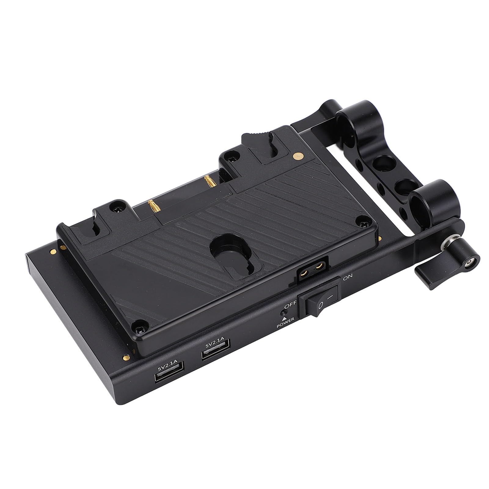 Placa de Adaptador de Batería de Cámara, Adaptador de Convertidor de Batería de Toque 14.8 V, Alta Eficiencia de Conversión con Cables de 3 para Luz LED