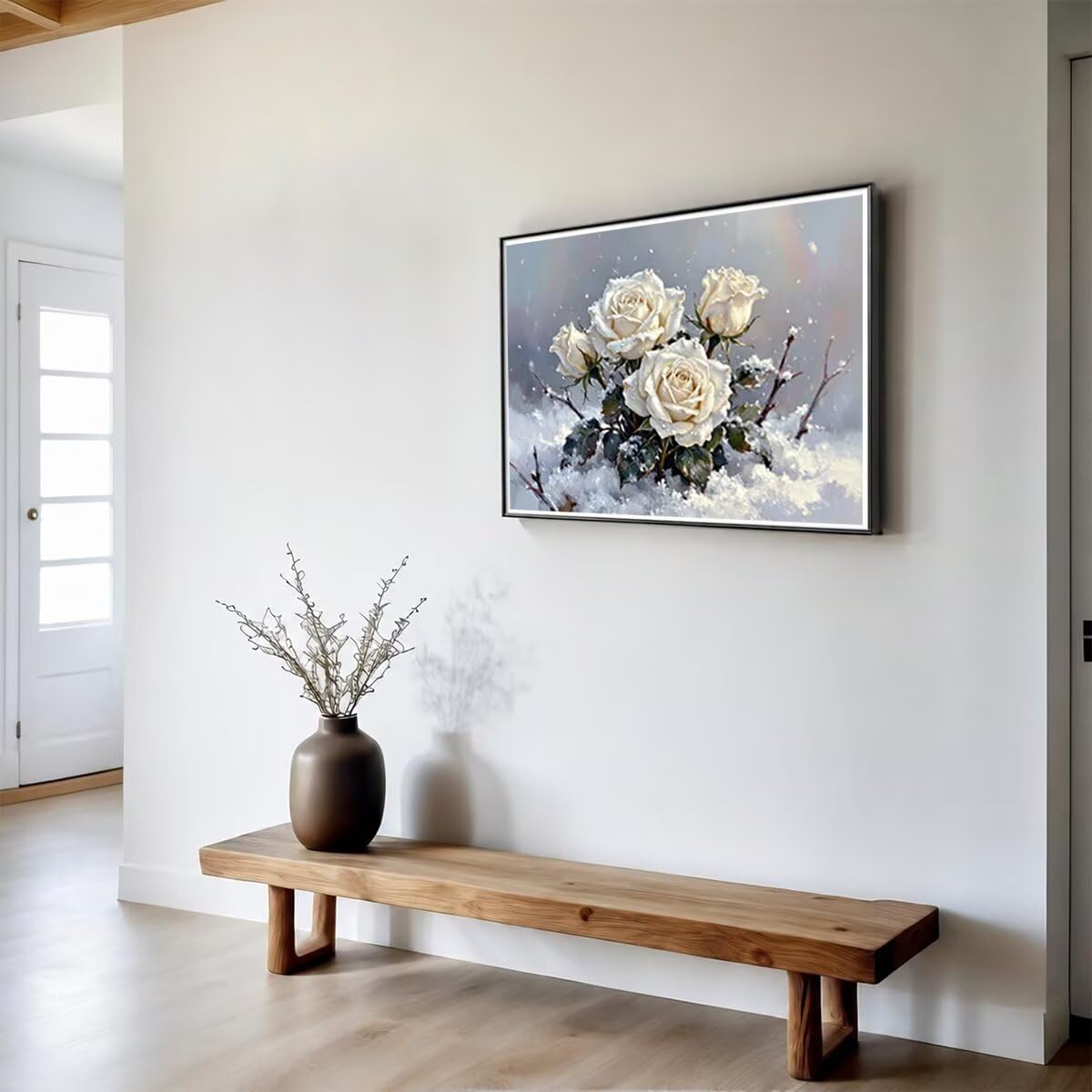 Kwiatowy obraz diamentowy 5D Pełny zestaw 135 x 100 cm L-7626