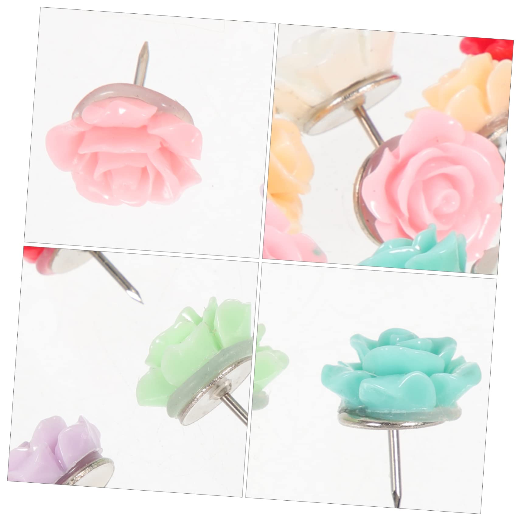 STOBOK 150stücke Bunte Pushpins Aus Resin Wiederverwendbare Pinnnadeln Für Korktafeln Dekorative Daumenstecker Für Büro Und -projekte
