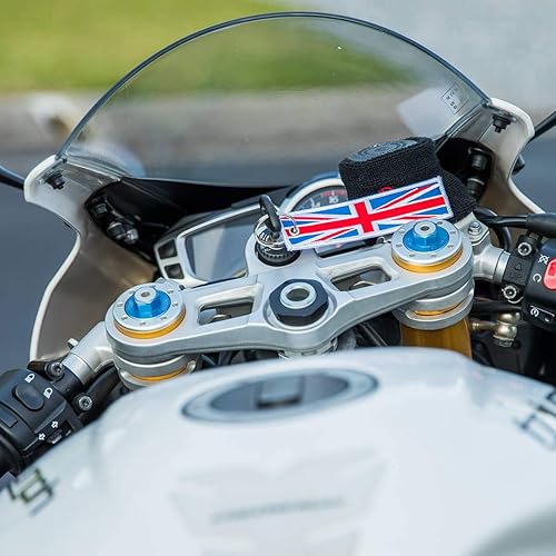 Miniatura 4 de Llavero de bandera con llavero, EDC para motocicletas, scooters, coches y regalos