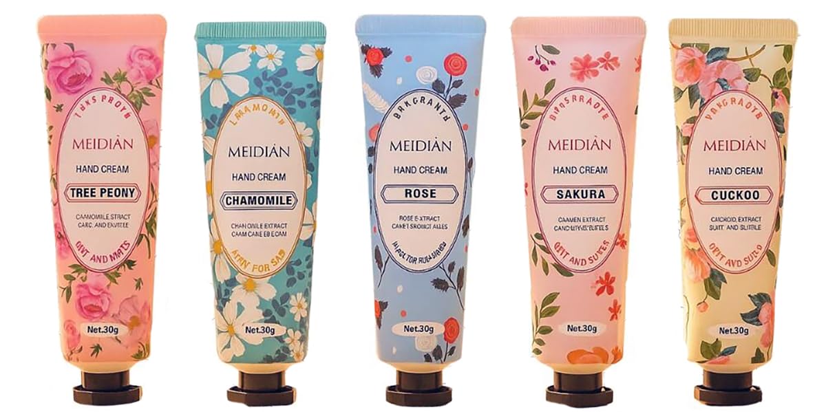 Amazon.co.jp: MEIDEN ハンドクリーム 5セット ハンドクリーム 花の香
