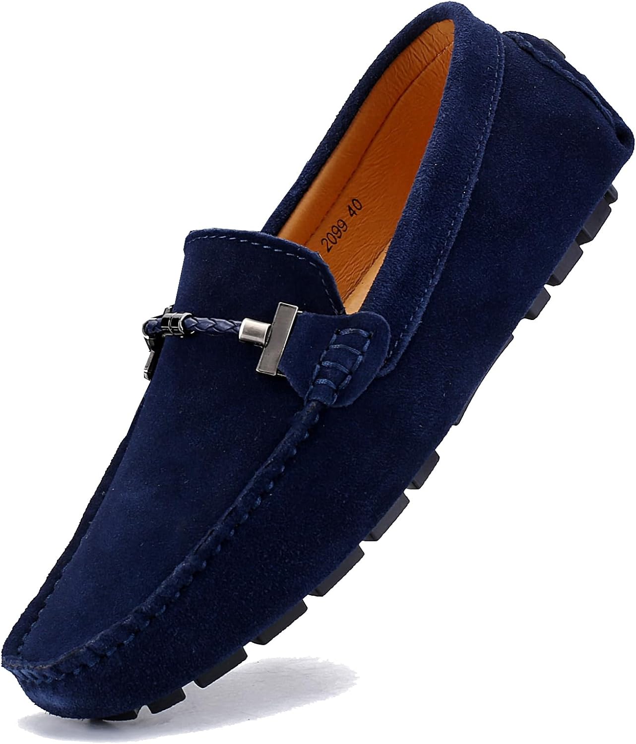DADAWEN Men's Loafers Casual Slip On Shoes Moccasins Driving Loafer Soft Penny Loafers for Men Lightweight Boat Shoes