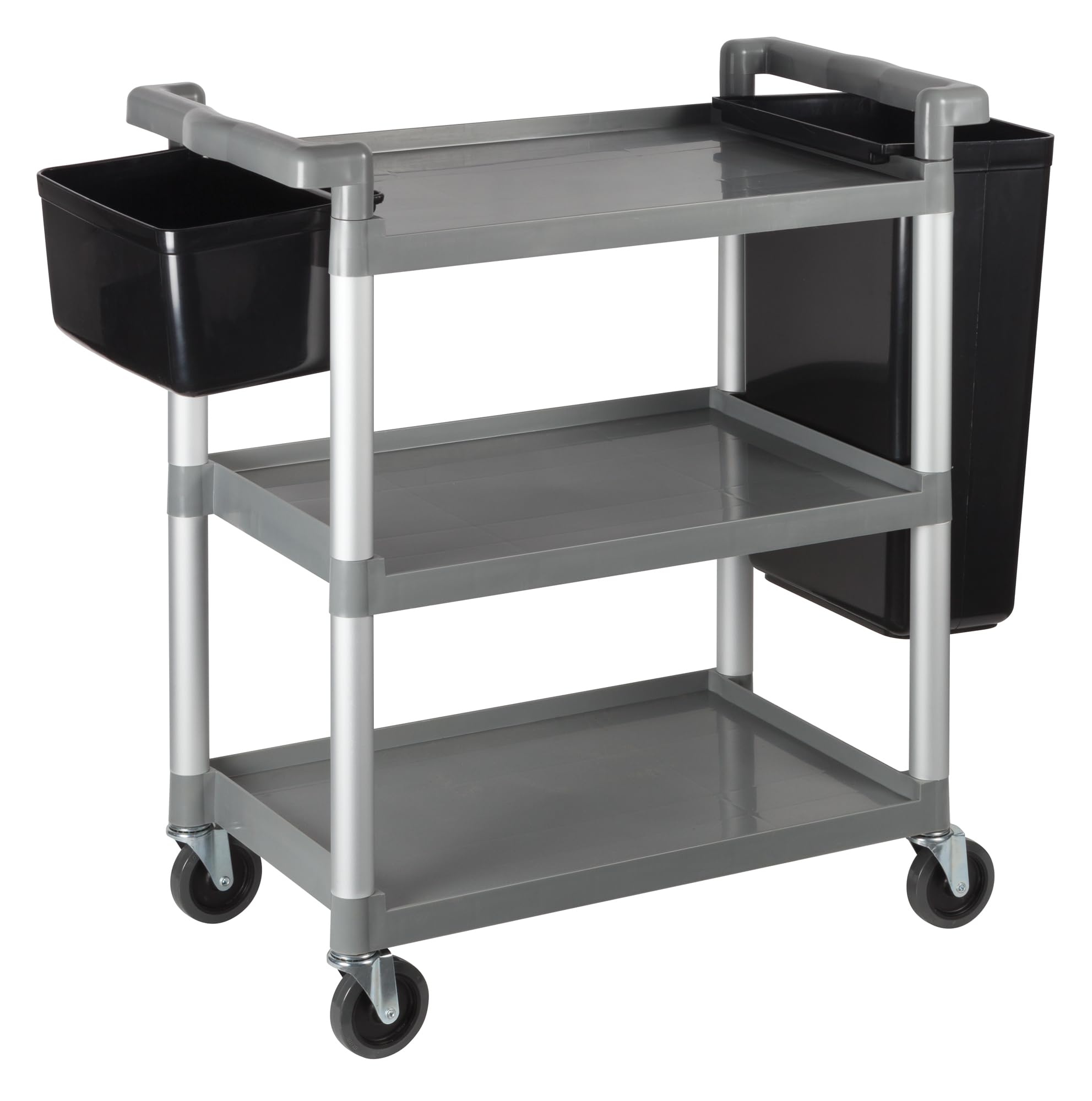 Winco Utility Cart UC-2415G, Plastica, Grigio
