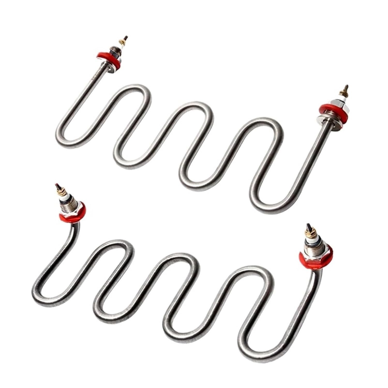 220V 380V Electric Water Heating Element Bend Tube M16 M18 Thread Stainless Steel Heater Resistance Parts 3000W 4000W(201 Straight Type,380V_4000W)