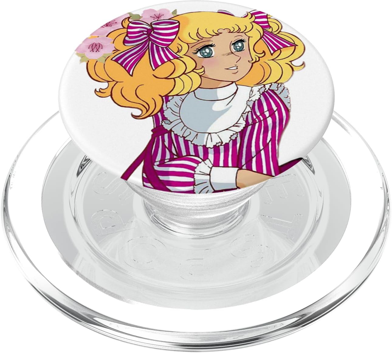 Candy Candy Pink Cartoon Japanese 80s Vintage Anime Manga PopSockets PopGrip for MagSafe