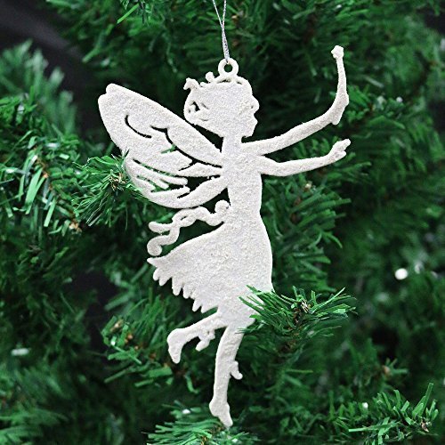 Robelli 6 X Fairies White Christmas Tree Hanging Pendant Baubles Decoration Ornaments (6 X Fairies)