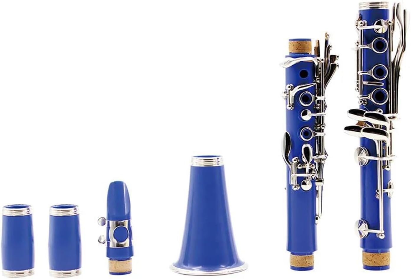 Clarinet Musical Instruments Bb 17 Key 6 Ring Clarinet Portable Black Pipe Bakelite Clarinet Professional Woodwind Instrument(B)